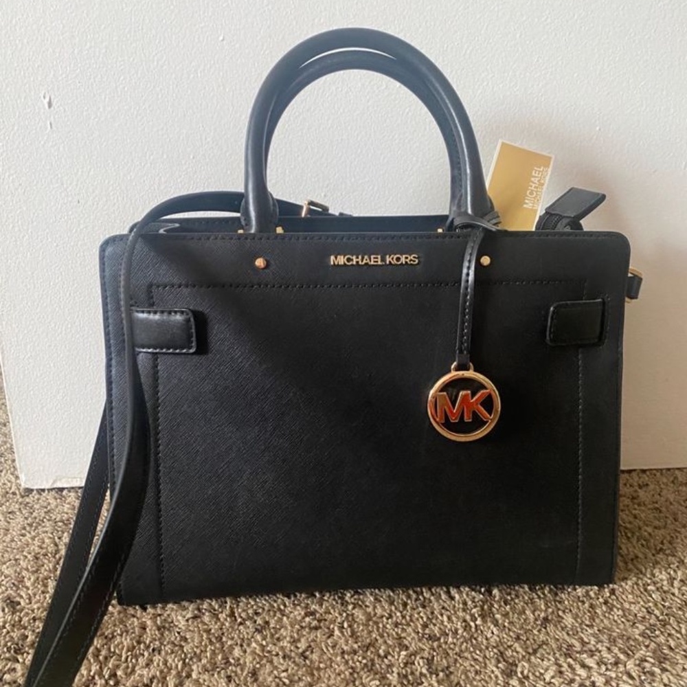 Michael Kors bag (Rayne Medium Saffiano Leather Satchel)